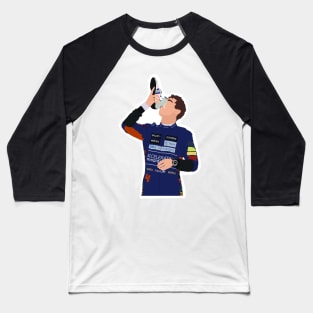 Lando Norris doing a shoey on the podium of the 2021 Italian Grand Prix at Monza Baseball T-Shirt